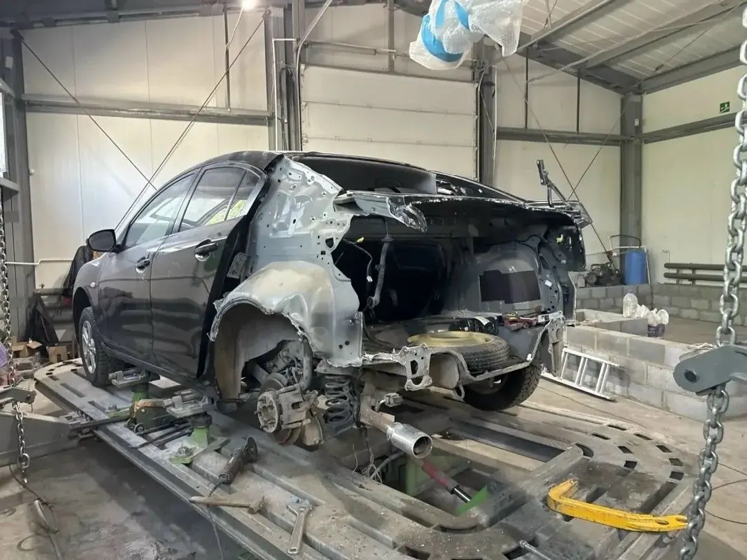 Автомобиль на стапеле, восстановление геометрии